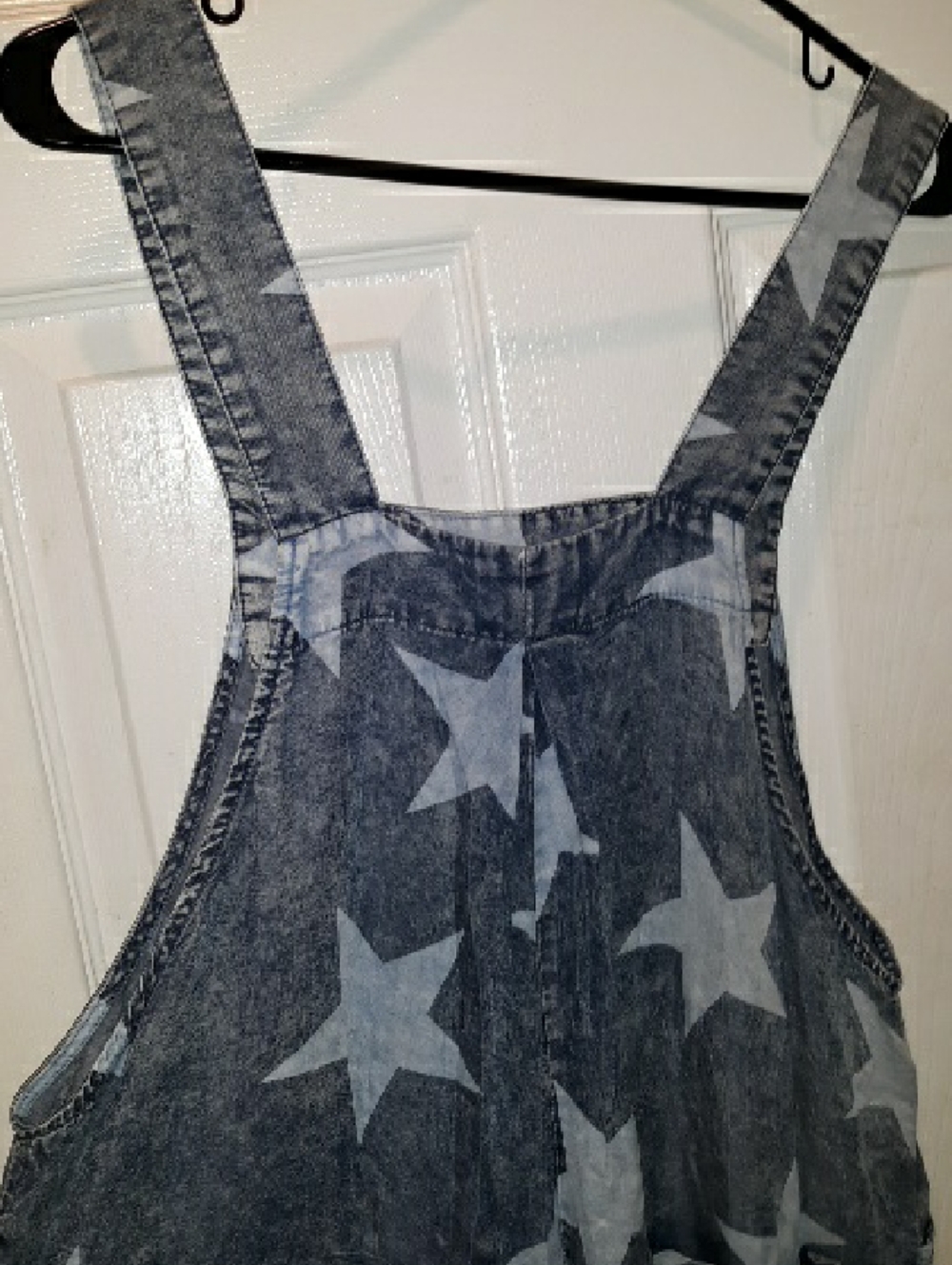ee:some vintage lightweight  oversized mineral blue/white star pattern overall - Picture 14 of 15